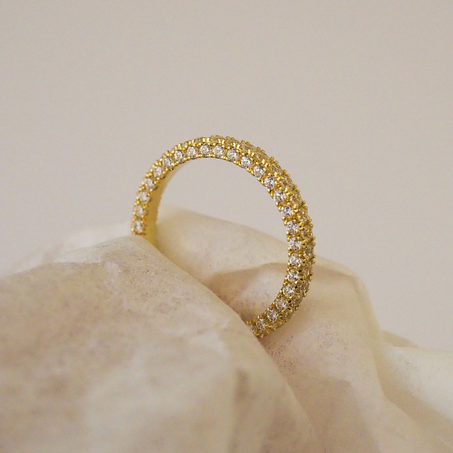 Three Sided Eternity Ring