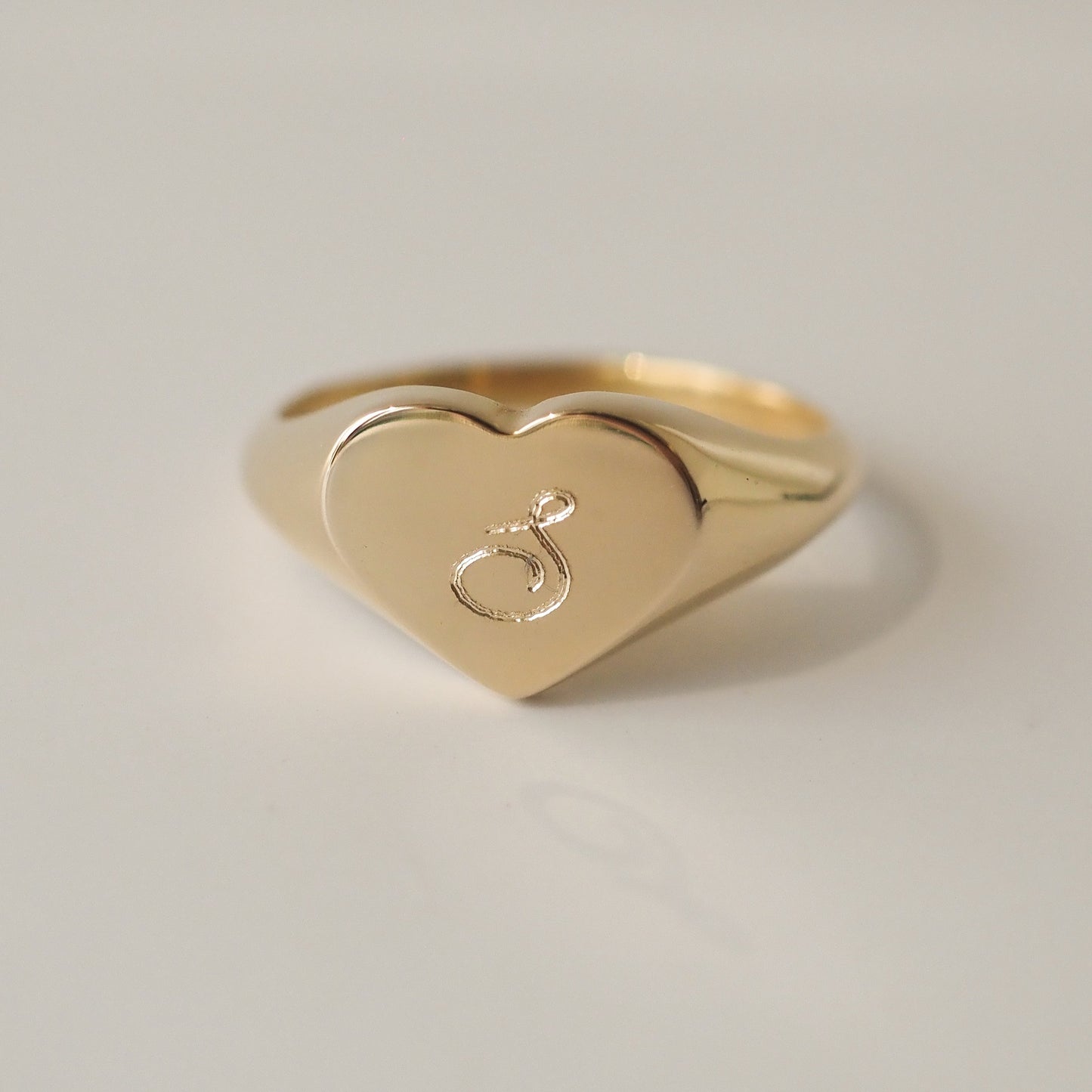 Love Signet Ring - silver