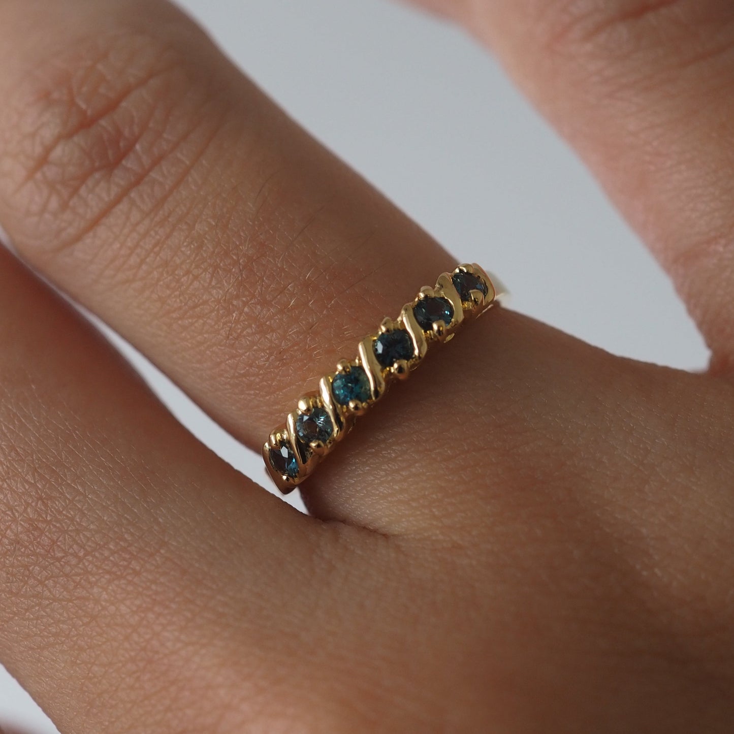 Carmen Ring Blue Topaz