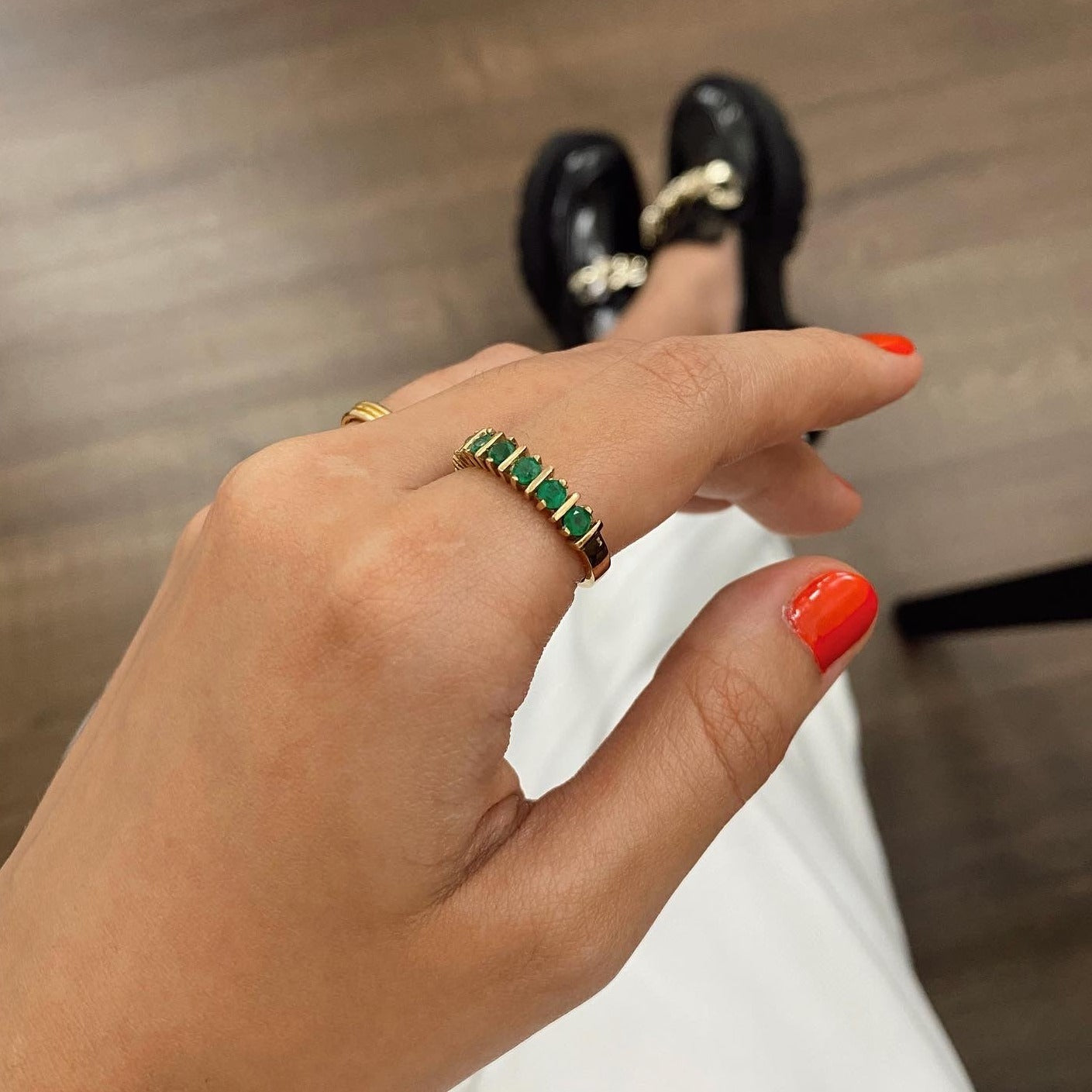 Arabelle Ring Emeralds