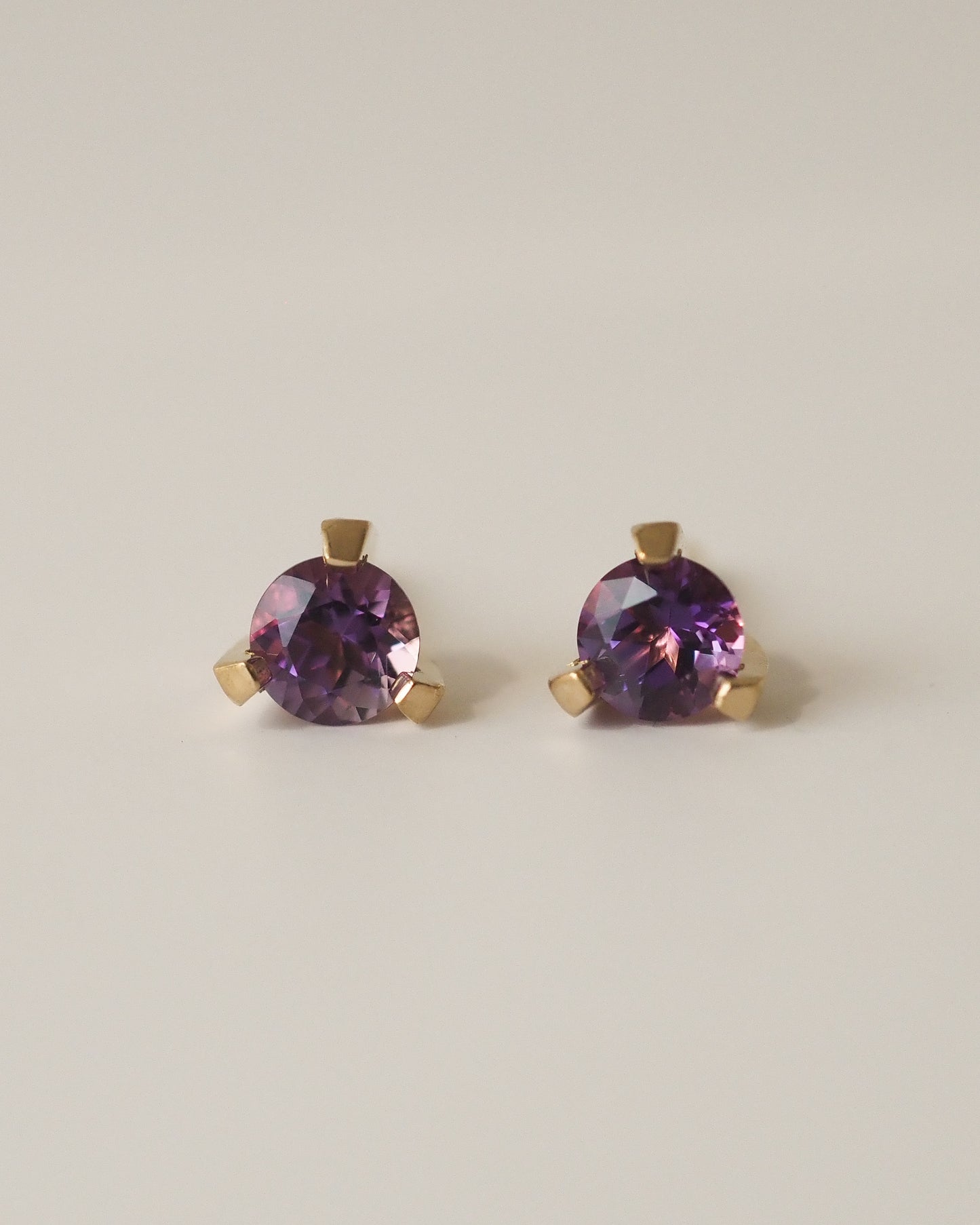 Terez Studs Amethyst