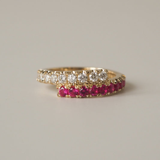 Zaida pinky Ring - Diamonds & Rubies