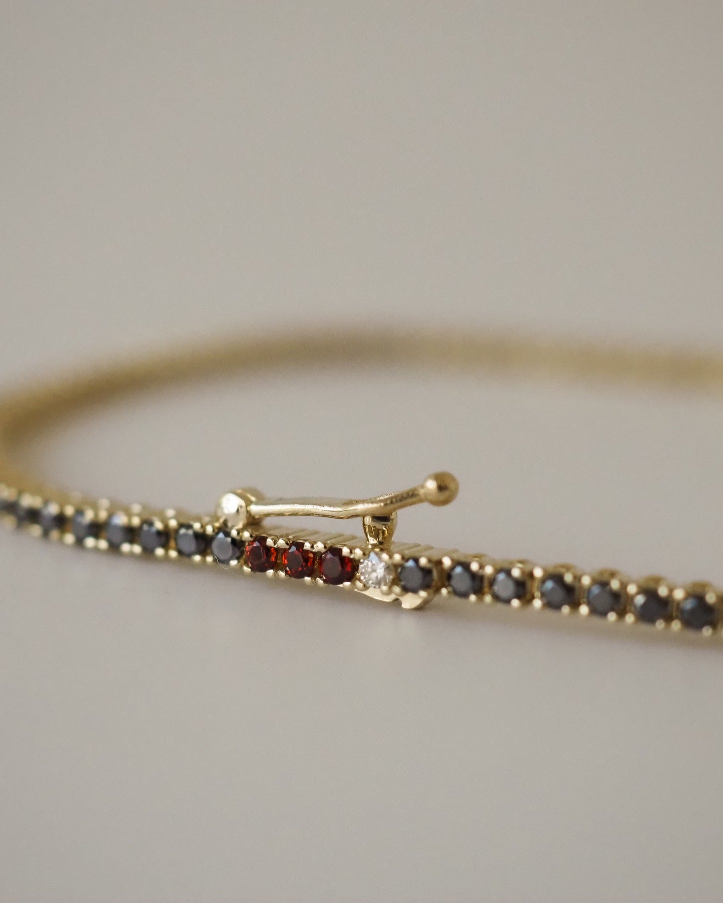 Black Diamonds Tennis Bracelet