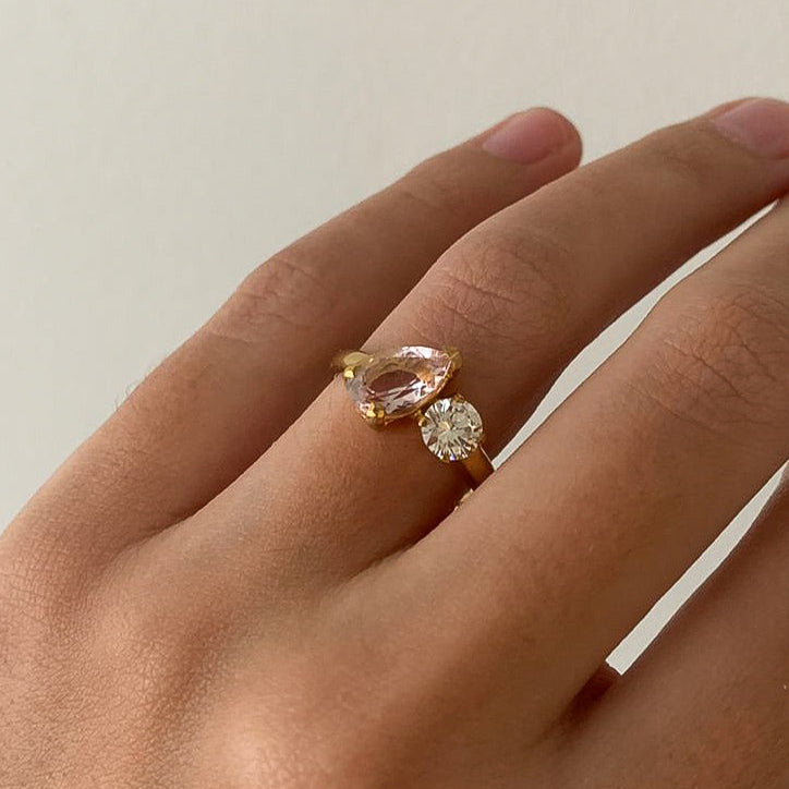 Diamond & Pink Morganite