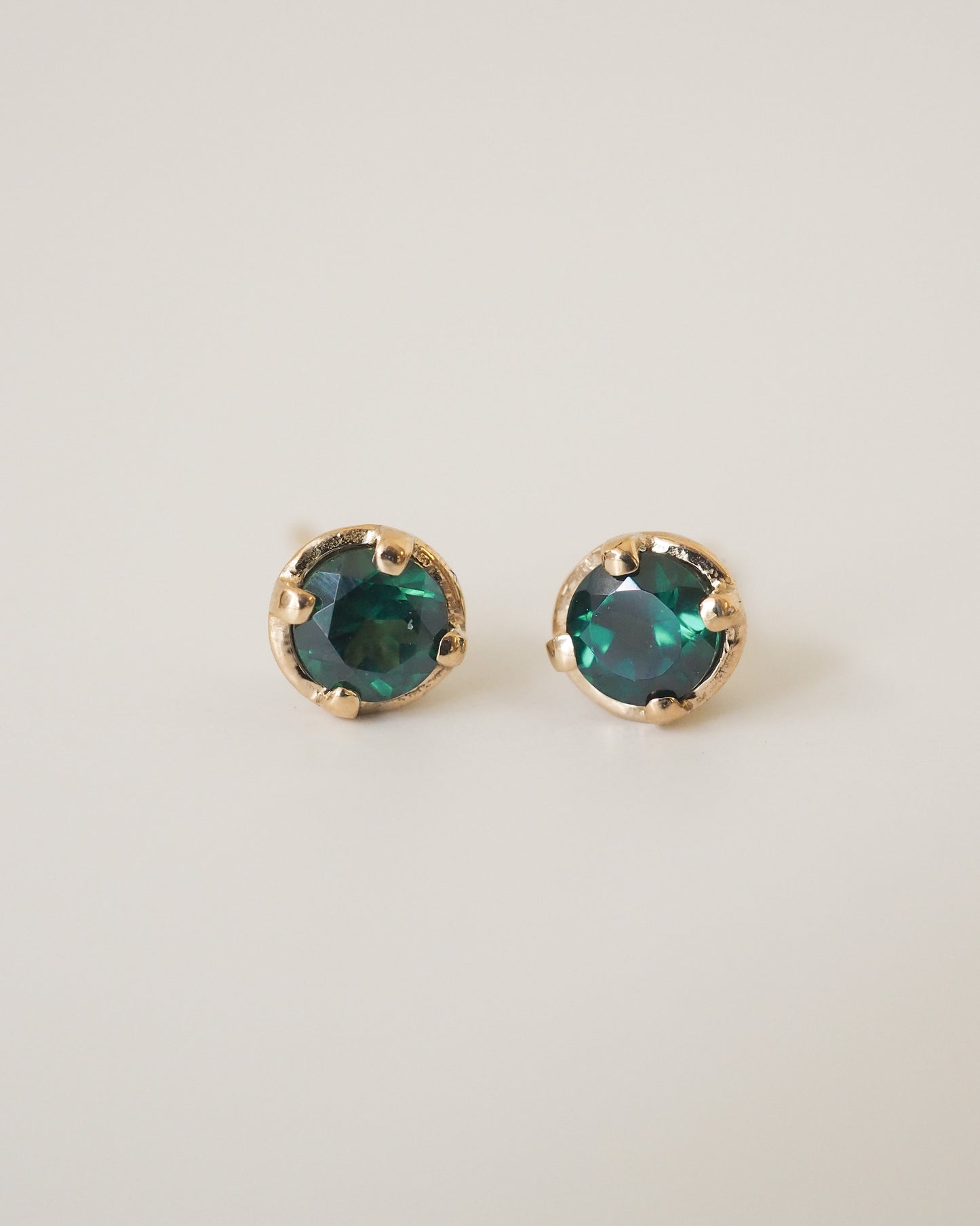 Vintage Studs Teal Topaz