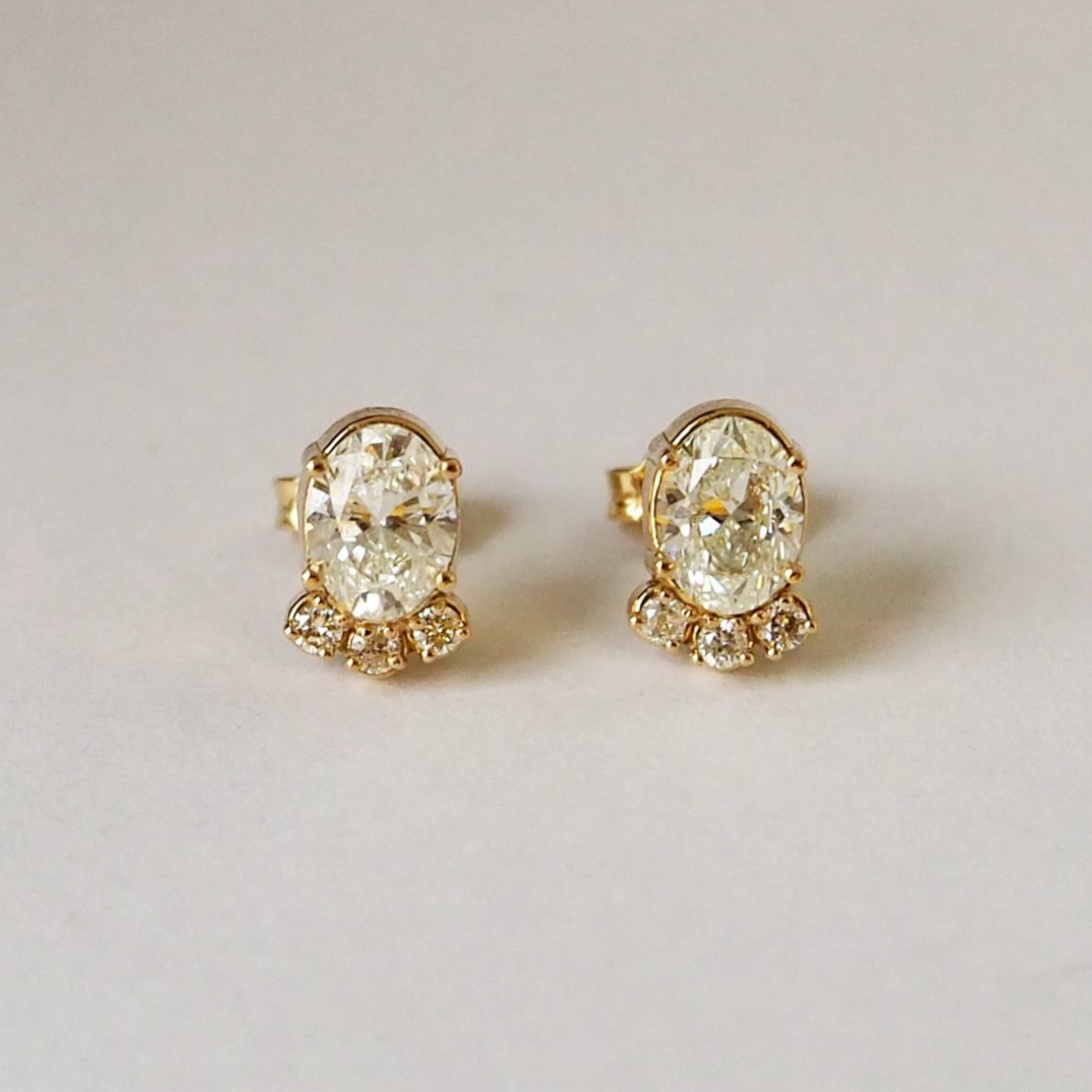 Unconventional Diamond Stud Earrings