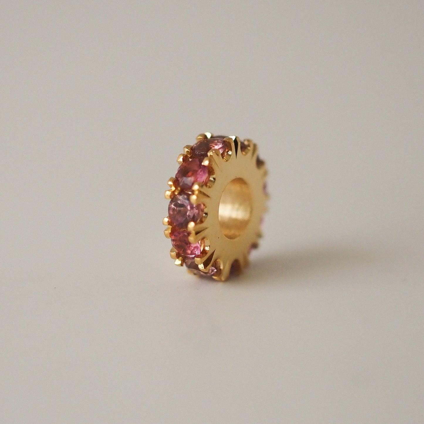 The Rondelle Pink Tourmalines