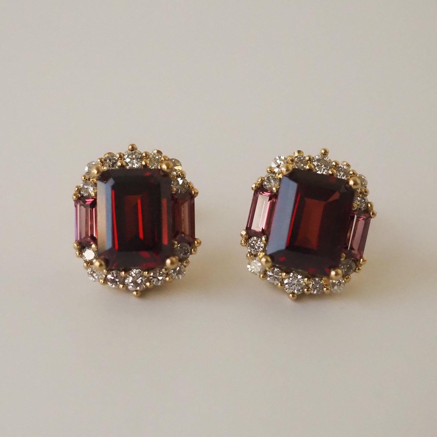 Garnet royal earrings