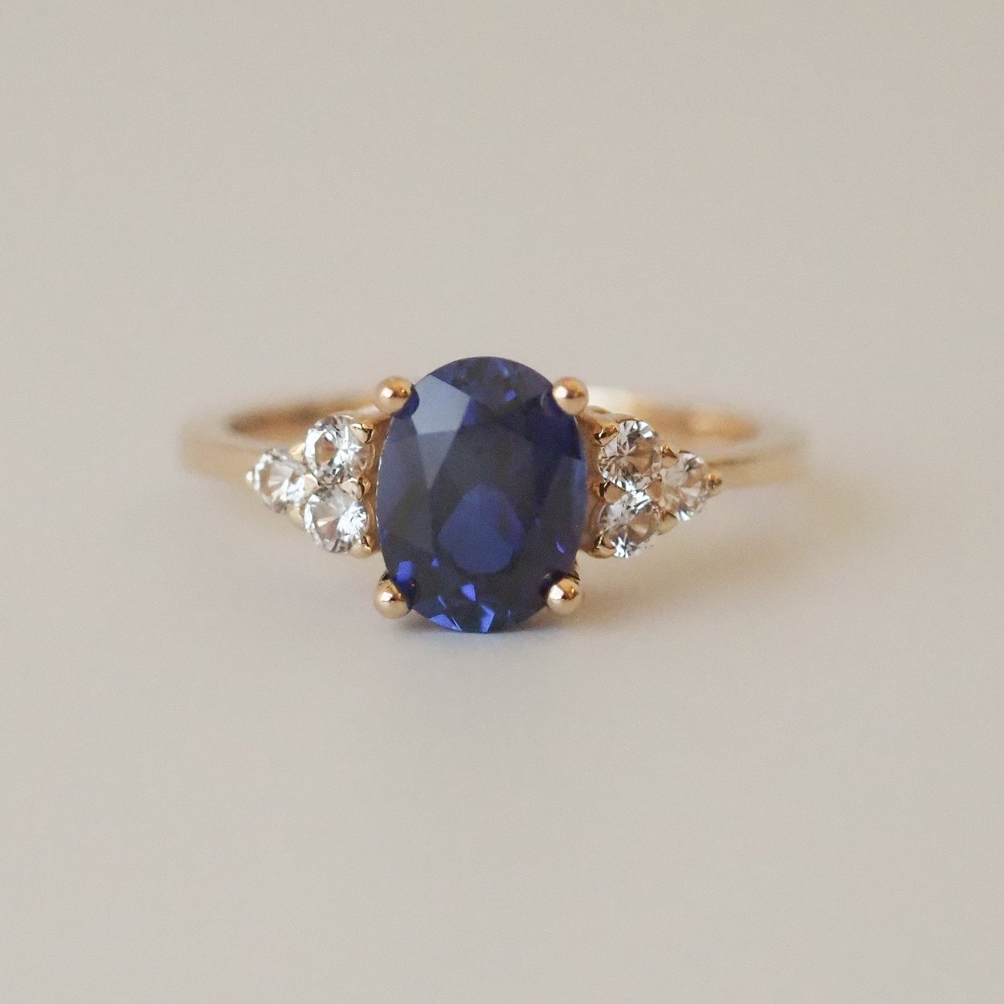 Sapphire and Diamonds Ring