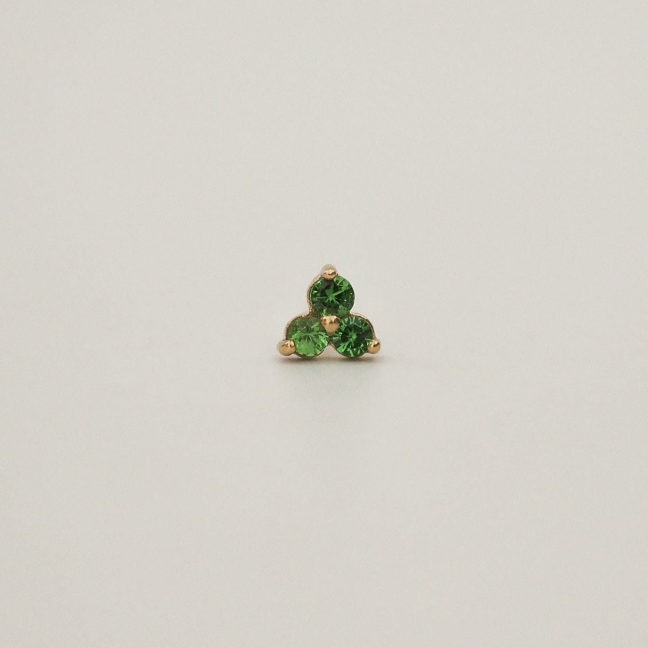 Trilogy Stud Earring Tsavorites