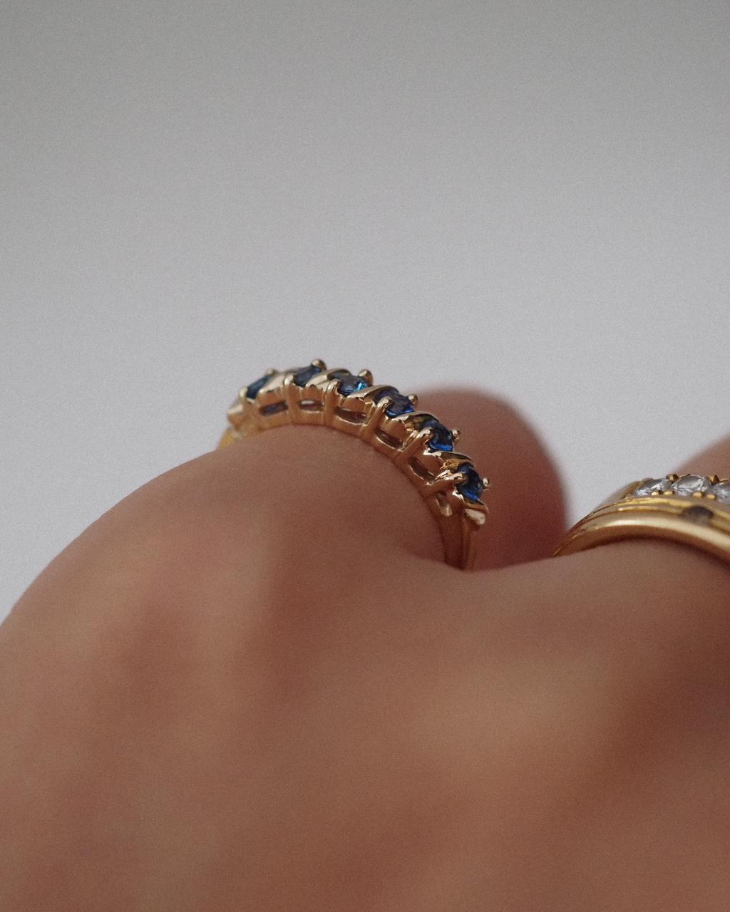 Carmen Ring Blue Sapphires