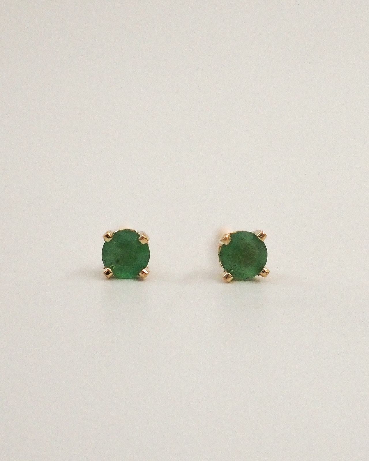 Petite Emerald studs