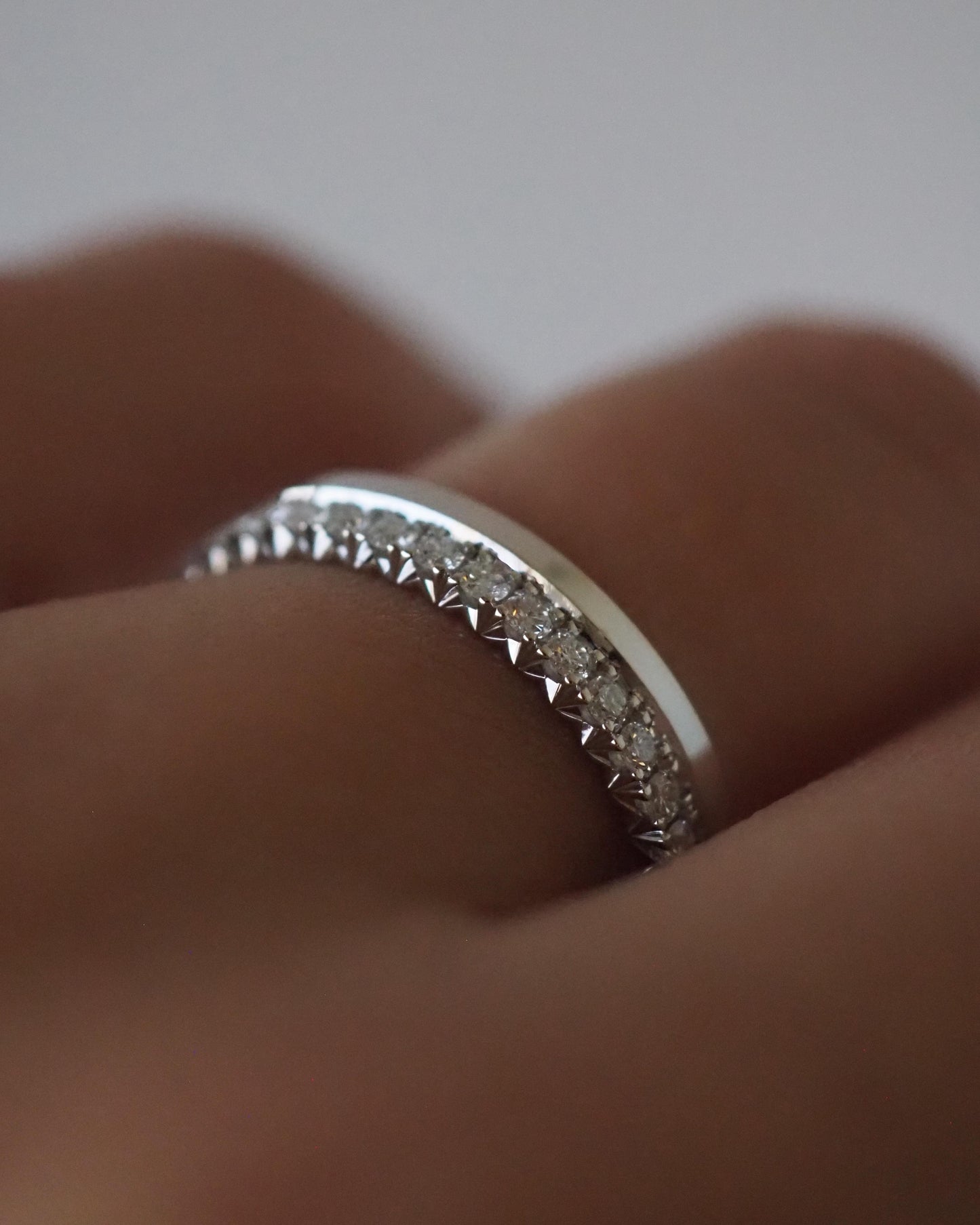 Half & Half Ring - Oro blanco