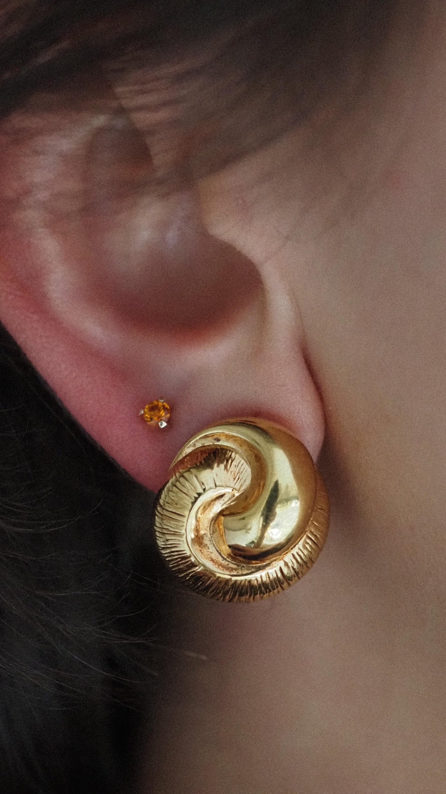 Terez Studs Citrine