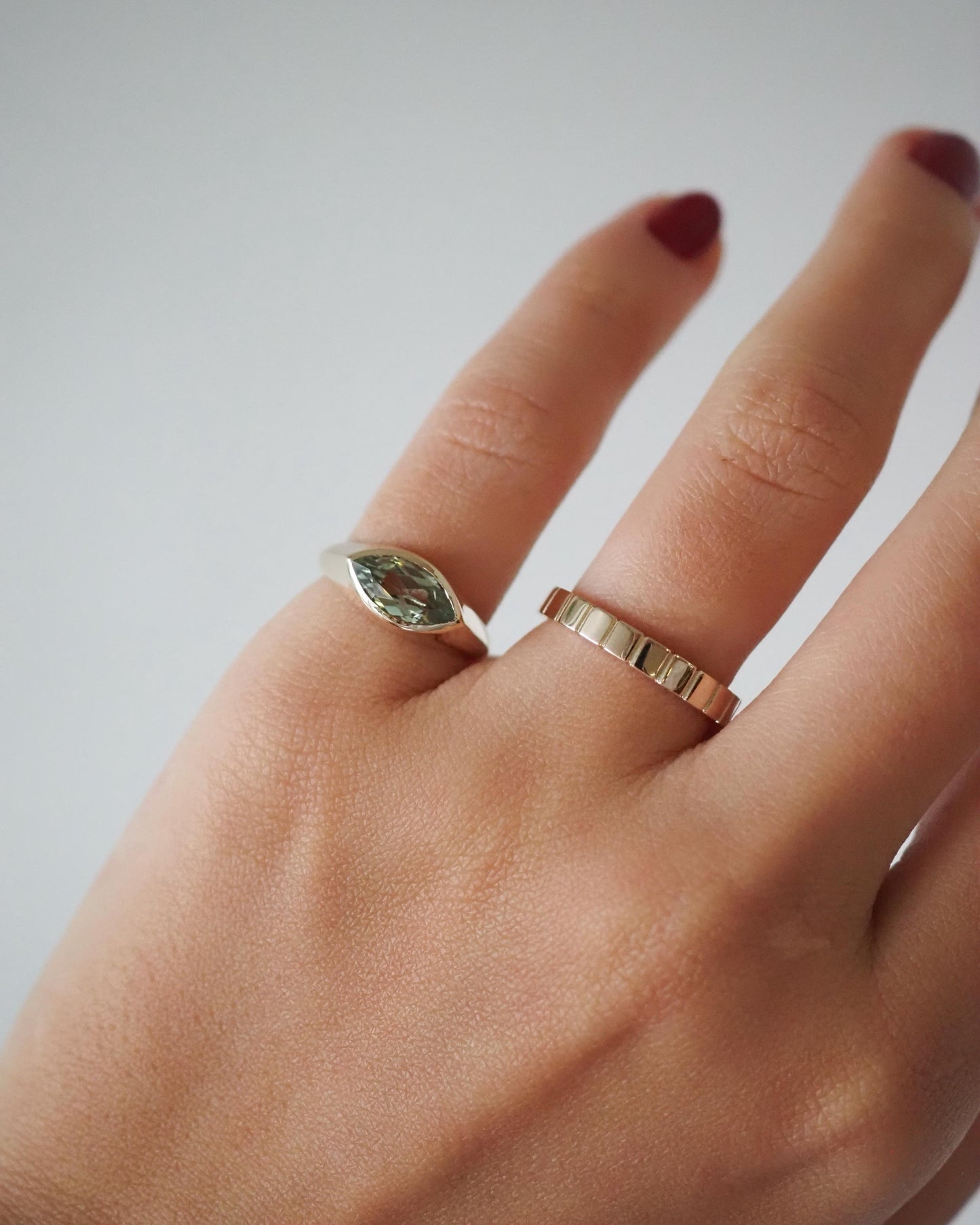 Celine Ring - Green Sapphire