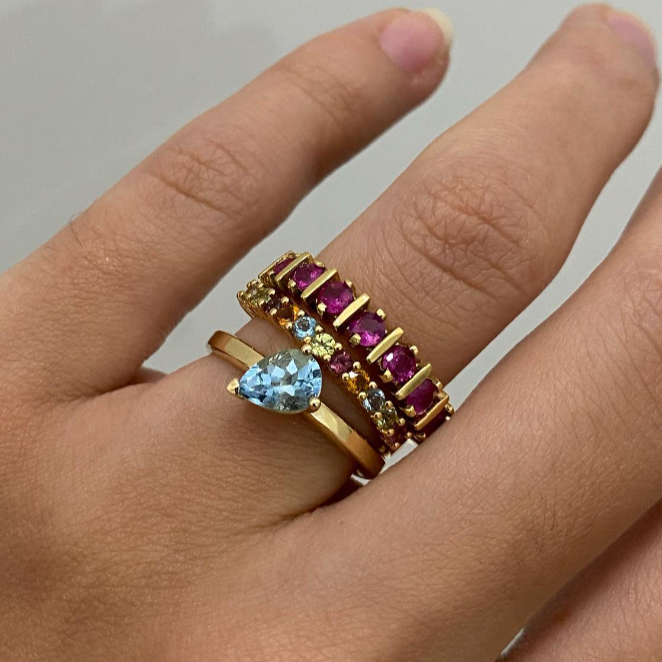 Arabelle Ring Pink Tourmalines