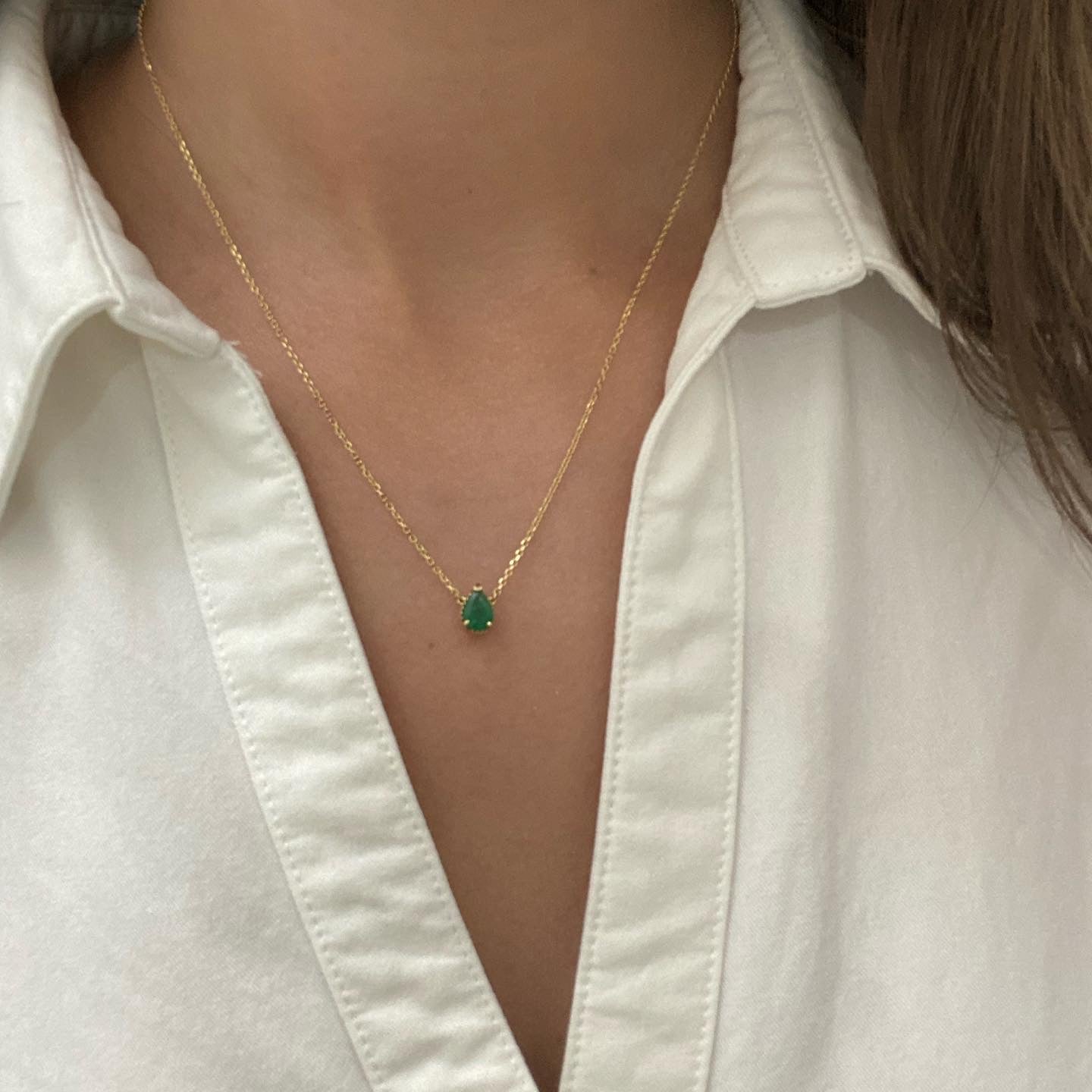 Sarah Necklace - Blue topaz