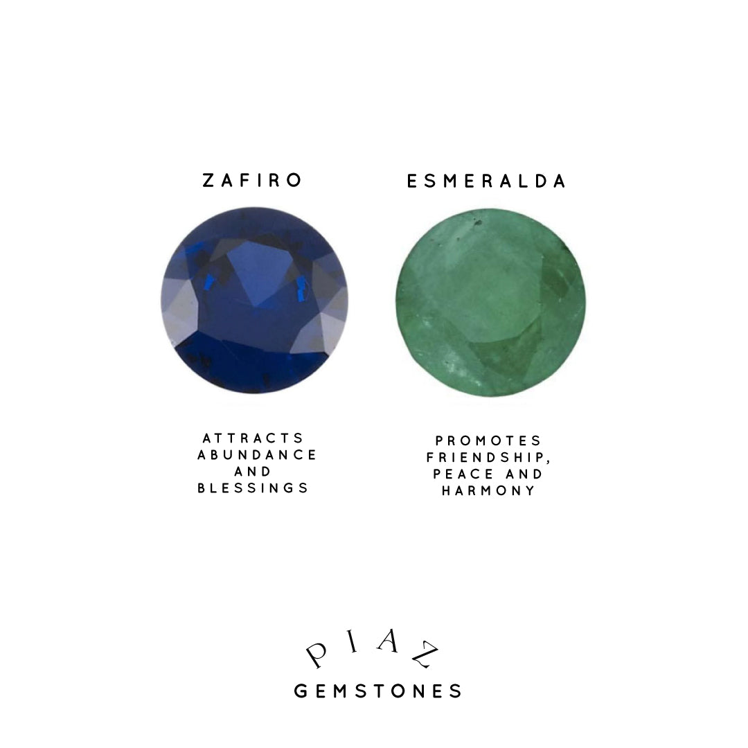 Terez Studs Blue Sapphires