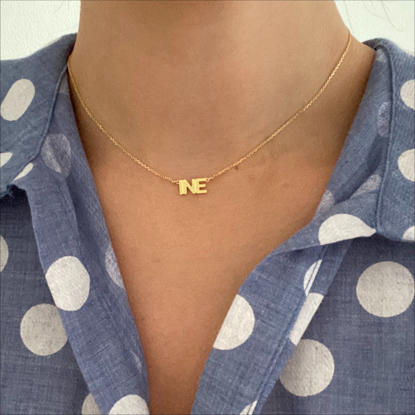 Block Name Necklace