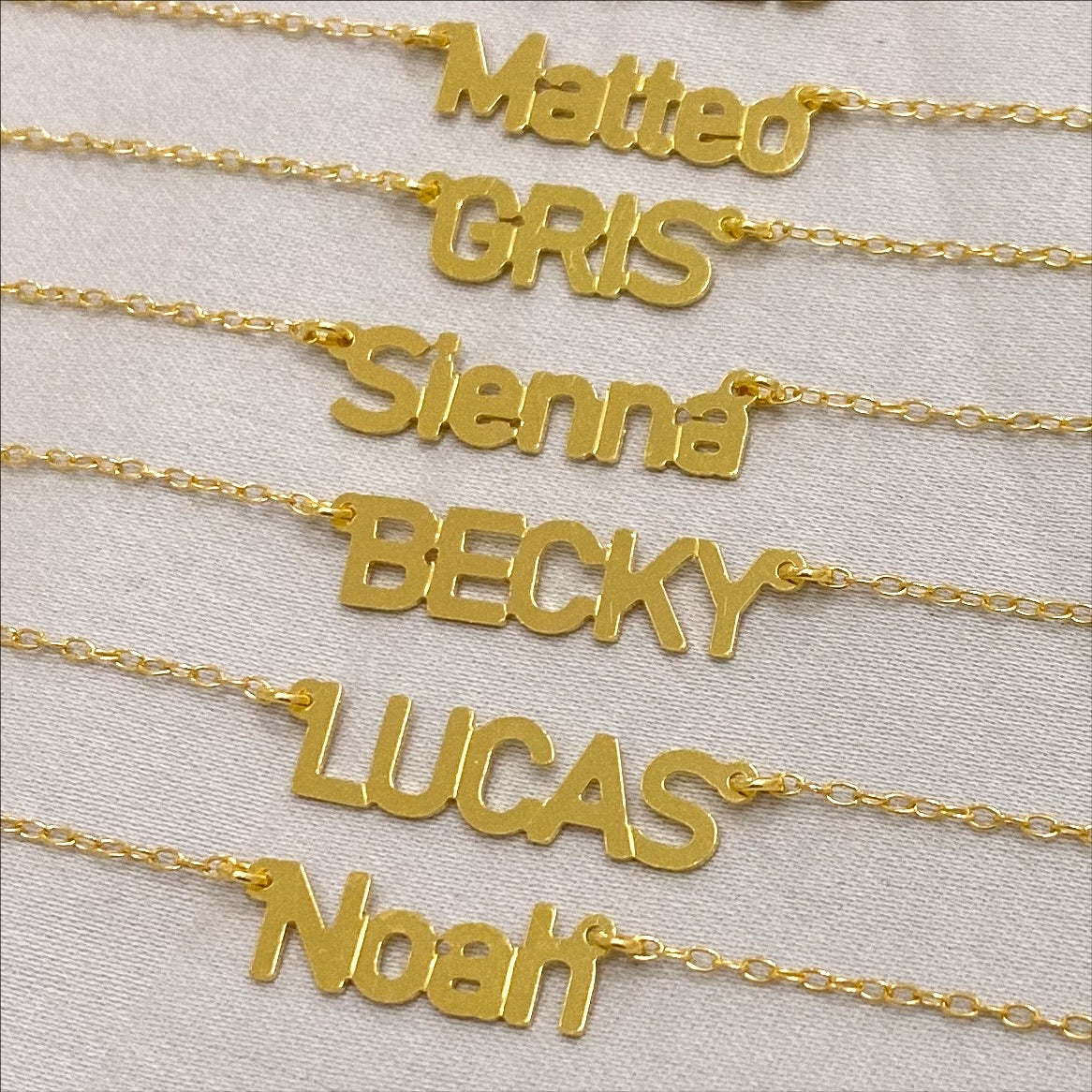 Block Name Necklace