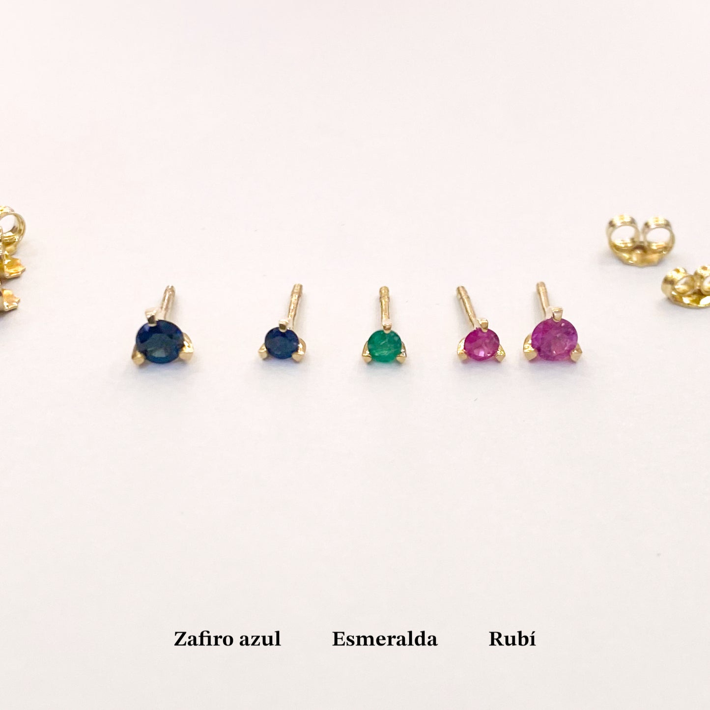 Terez Studs Blue Sapphires