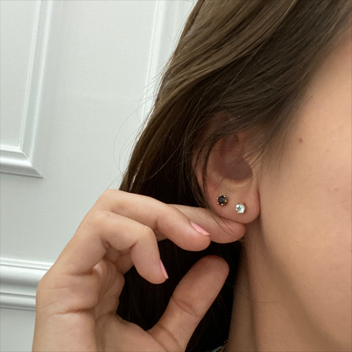 Nur Earrings - Aguamarinas