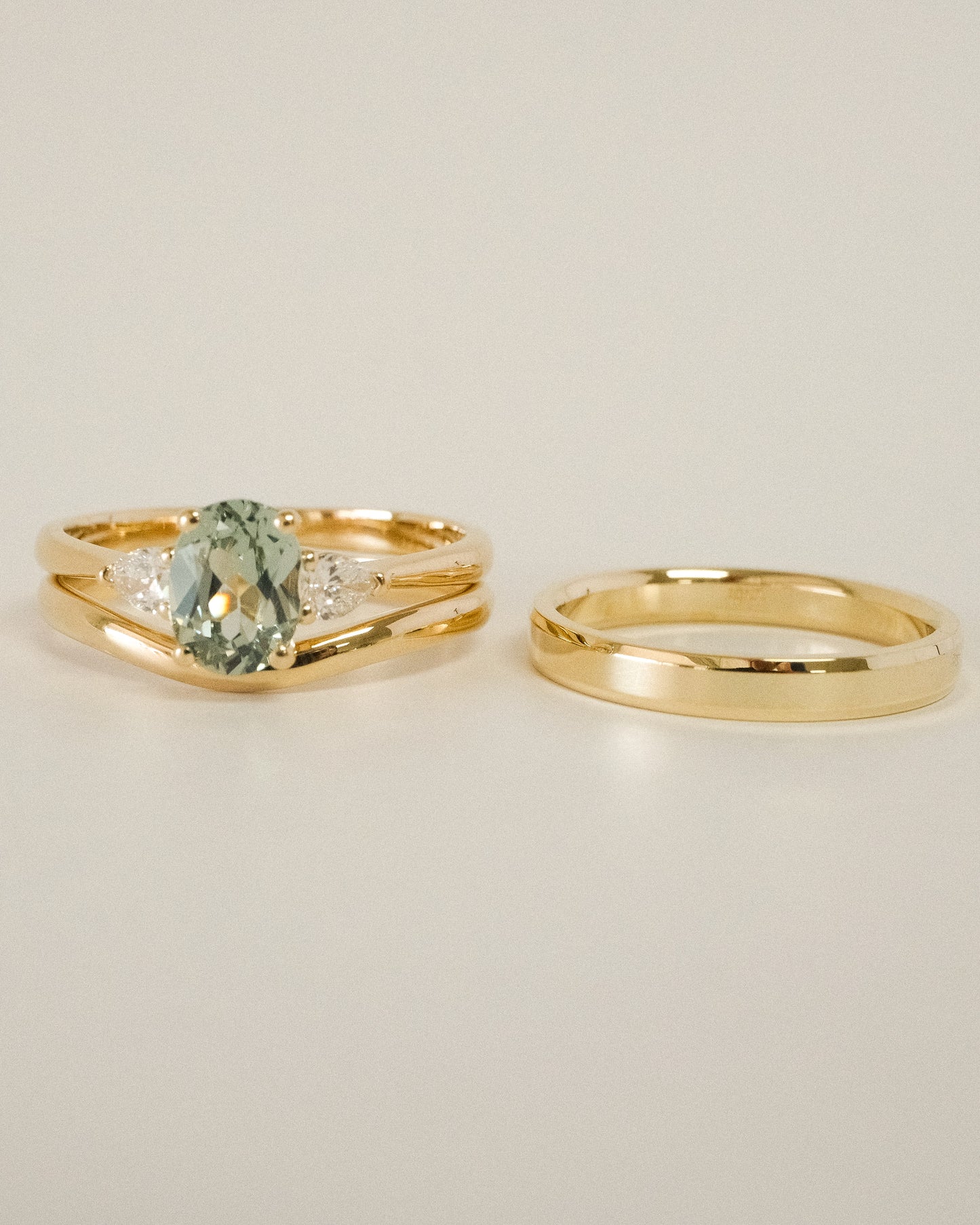 Cristine Engagement Ring - Green Sapphire