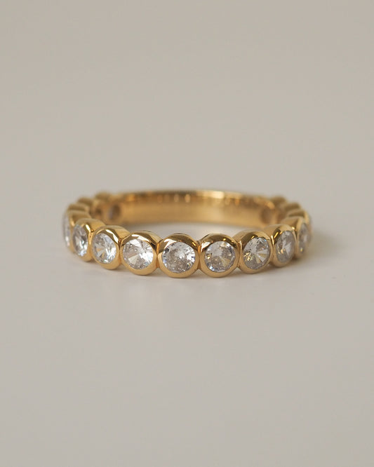 Round Diamonds Bezel Ring