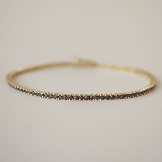 Black Diamonds Tennis Bracelet