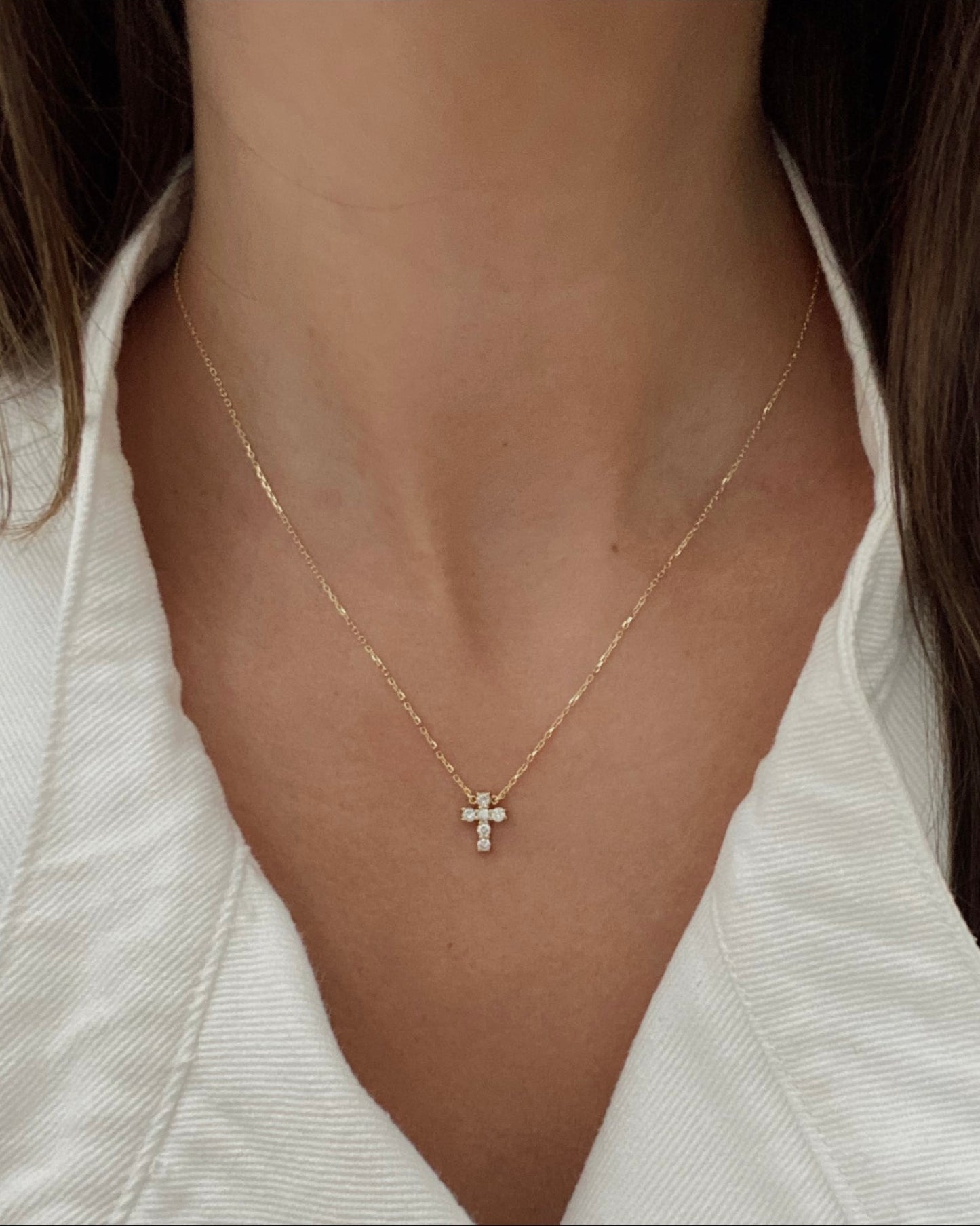 Faith Necklace - Diamonds