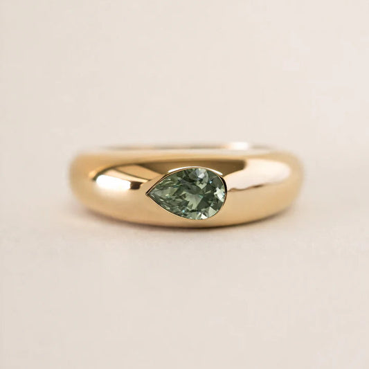 Carolyn Ring - Green Sapphire