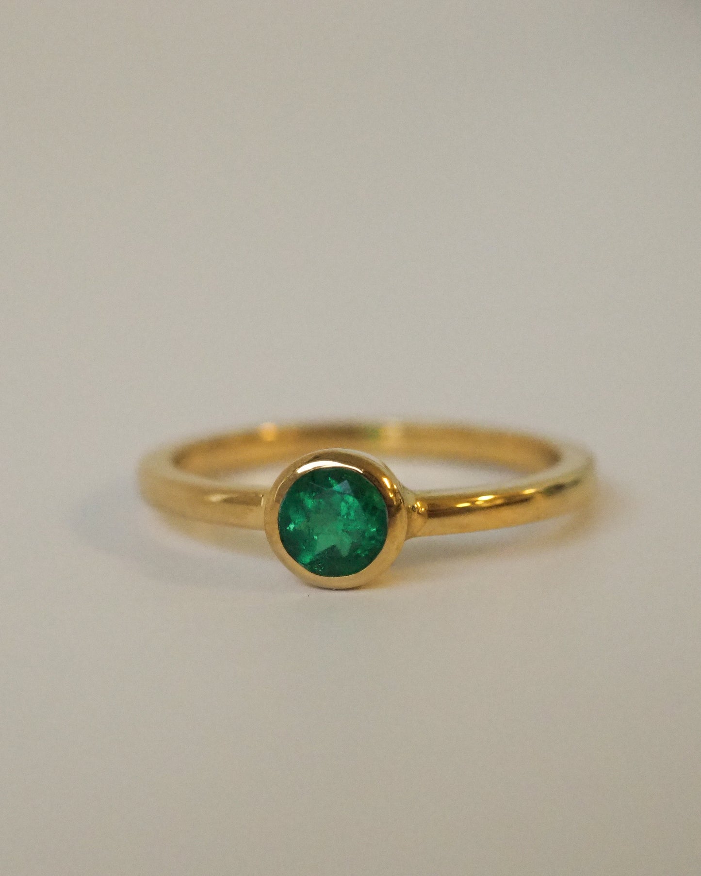 Emerald Bezel Ring