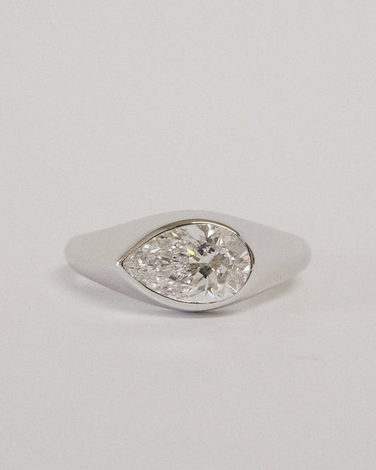 Sienna 1.00ct Ring - Oro blanco