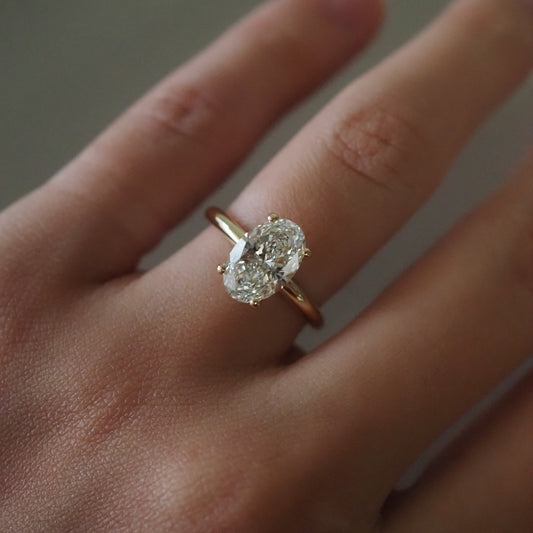 Tulip Oval Engagement ring