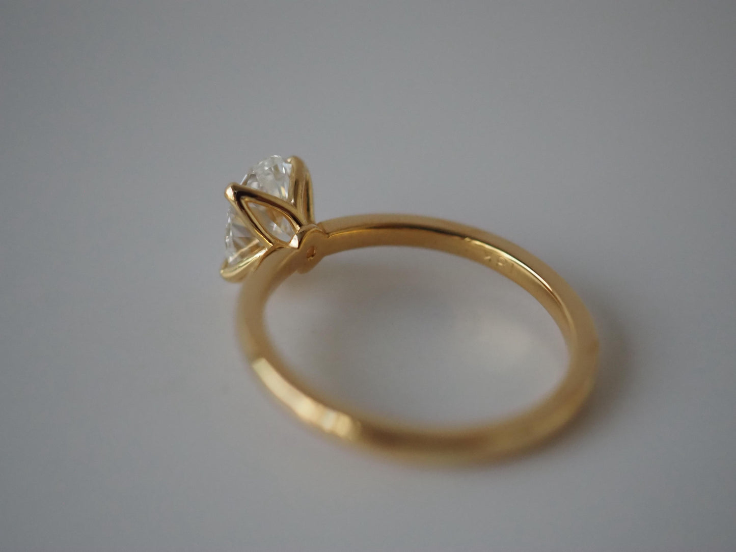Tulip Oval Engagement ring