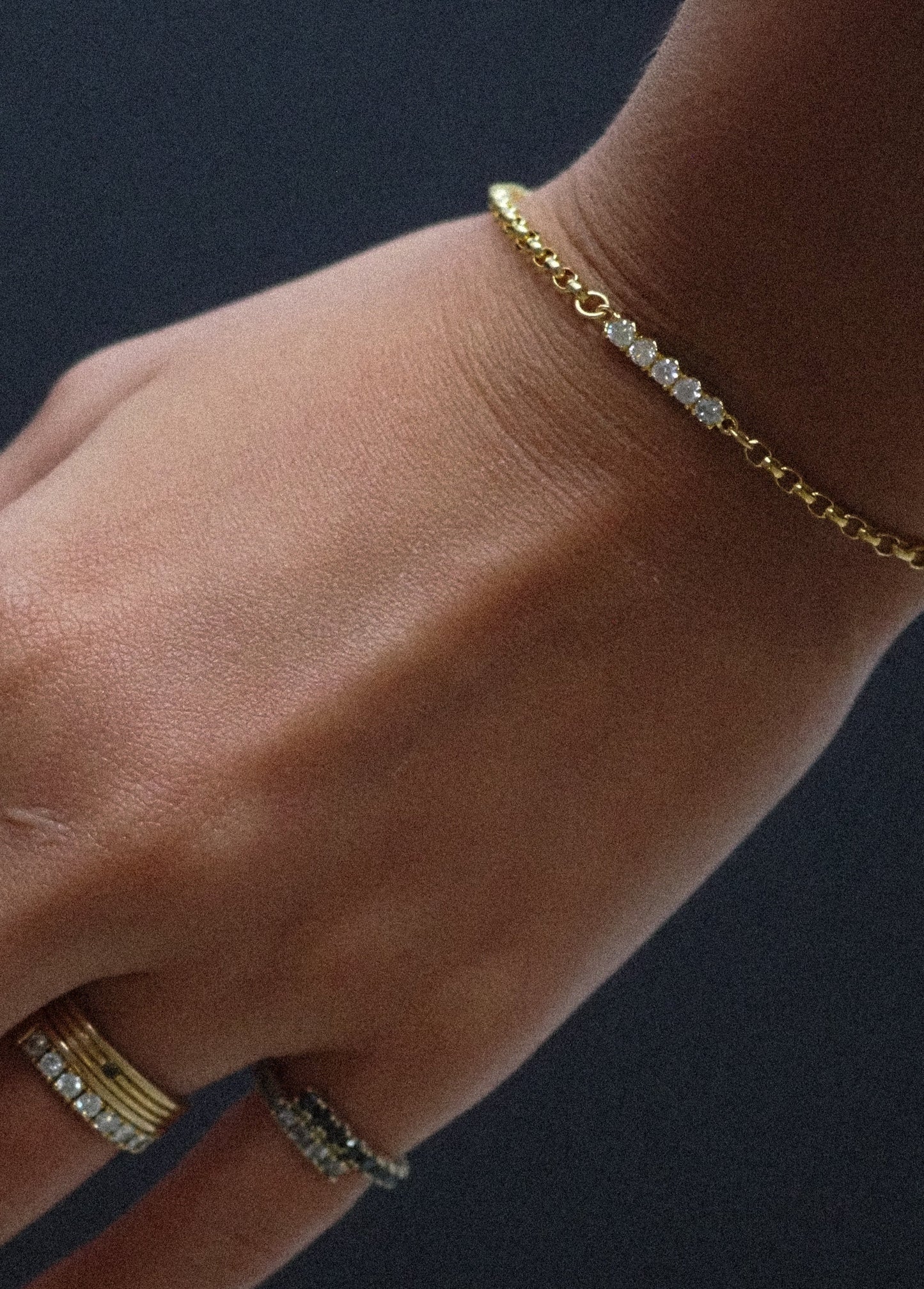 French Bar Diamonds Bracelet