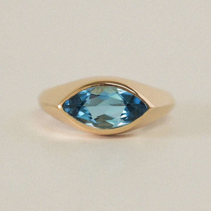 Celine Ring - Blue Topaz