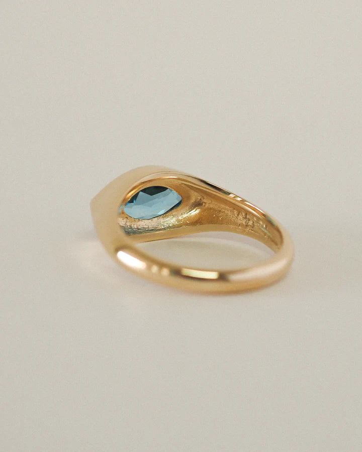 Celine Ring - Blue Topaz