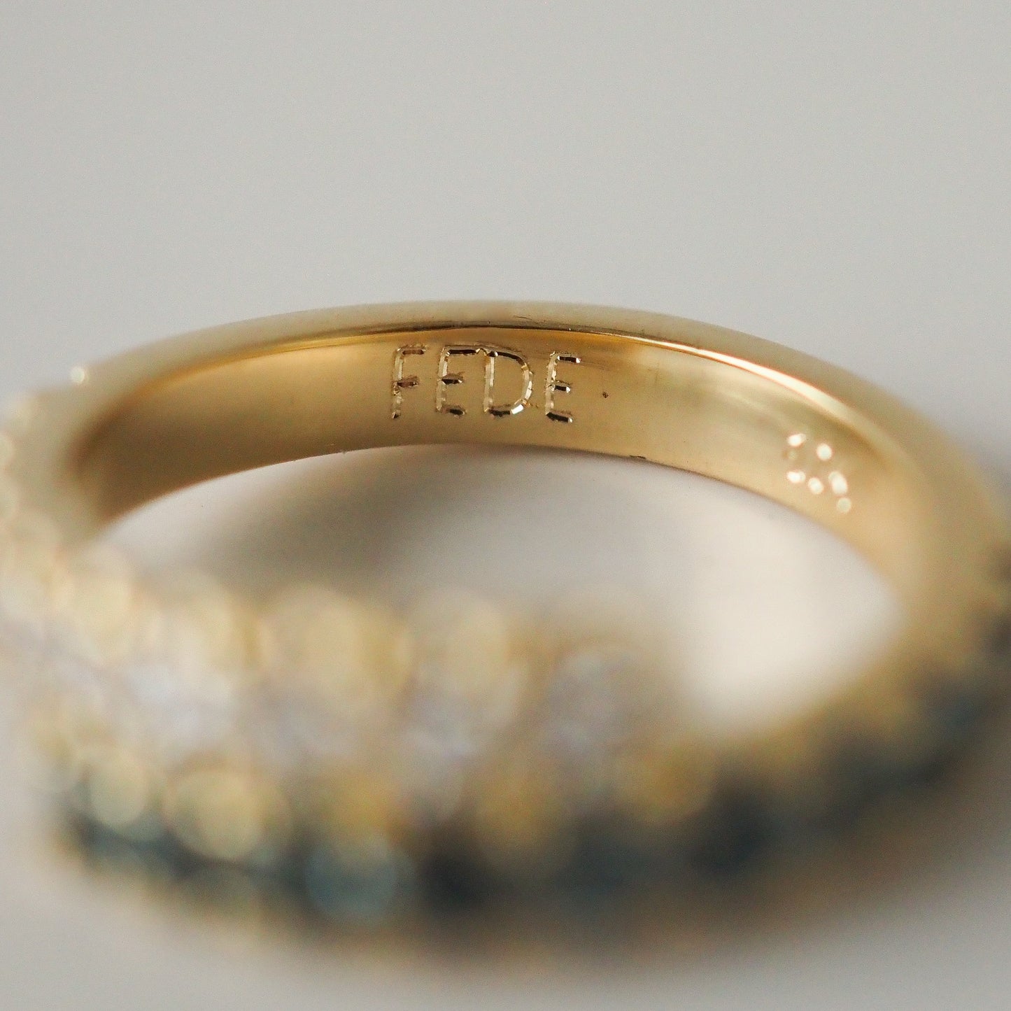 Zaida pinky Ring - Diamonds and blue Topaz