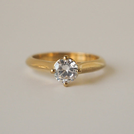 Compass solitaire Ring