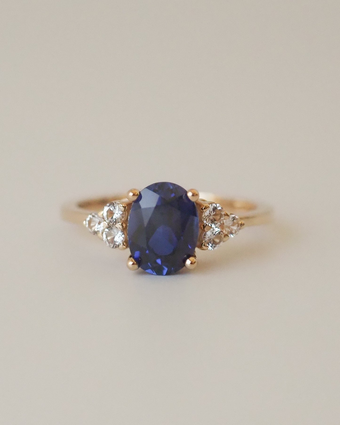 Sapphire and Diamonds Ring