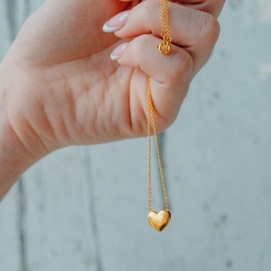 Personalized Bubble Heart Necklace