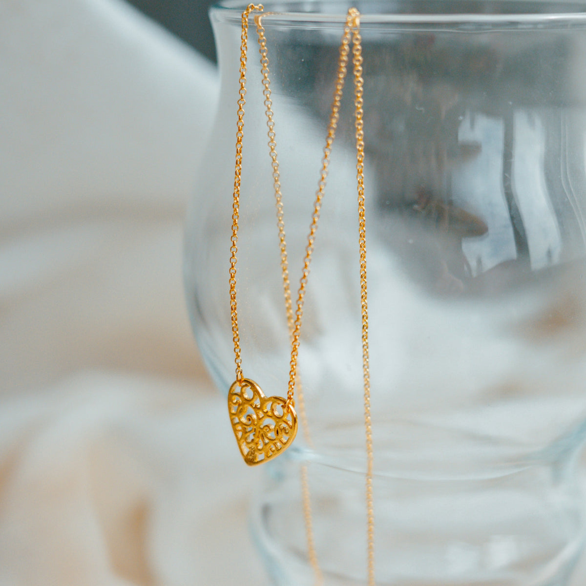 Arabesque Heart Necklace