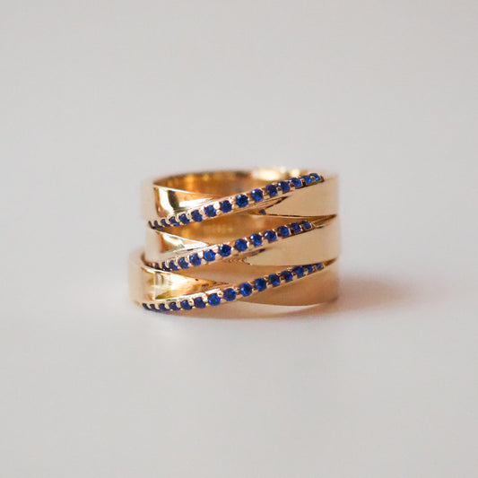 Maria Felix Pinky ring - something blue