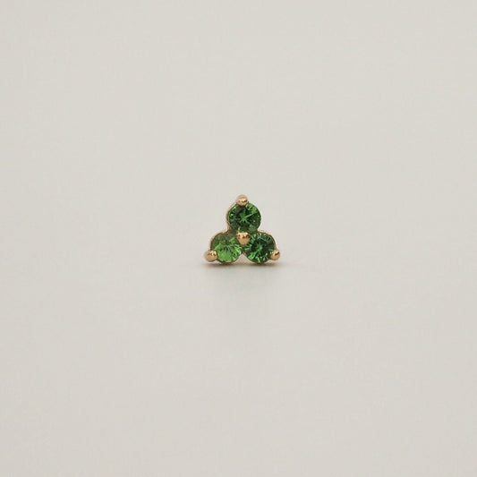 Trilogy Stud Earring Tsavorites