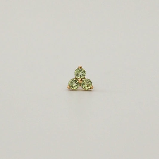 Trilogy Stud Earring Peridots