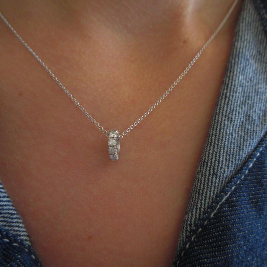 The Rondelle Diamonds - Oro blanco