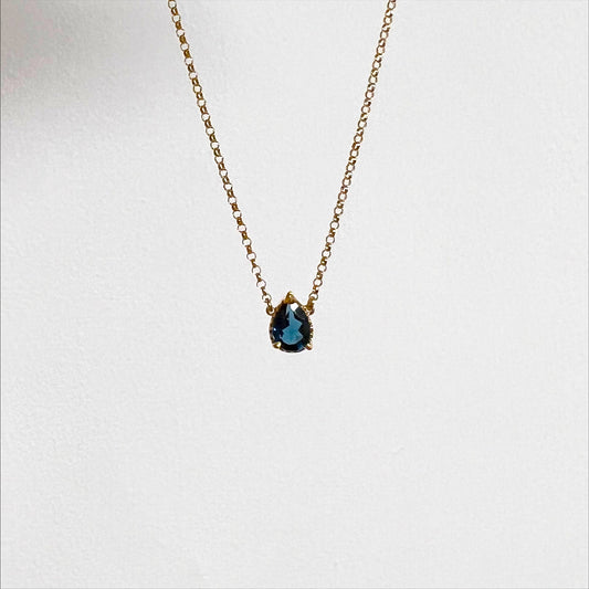Sarah Necklace - Blue topaz