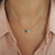 Emerald + Aquamarine Toi et Moi Necklace