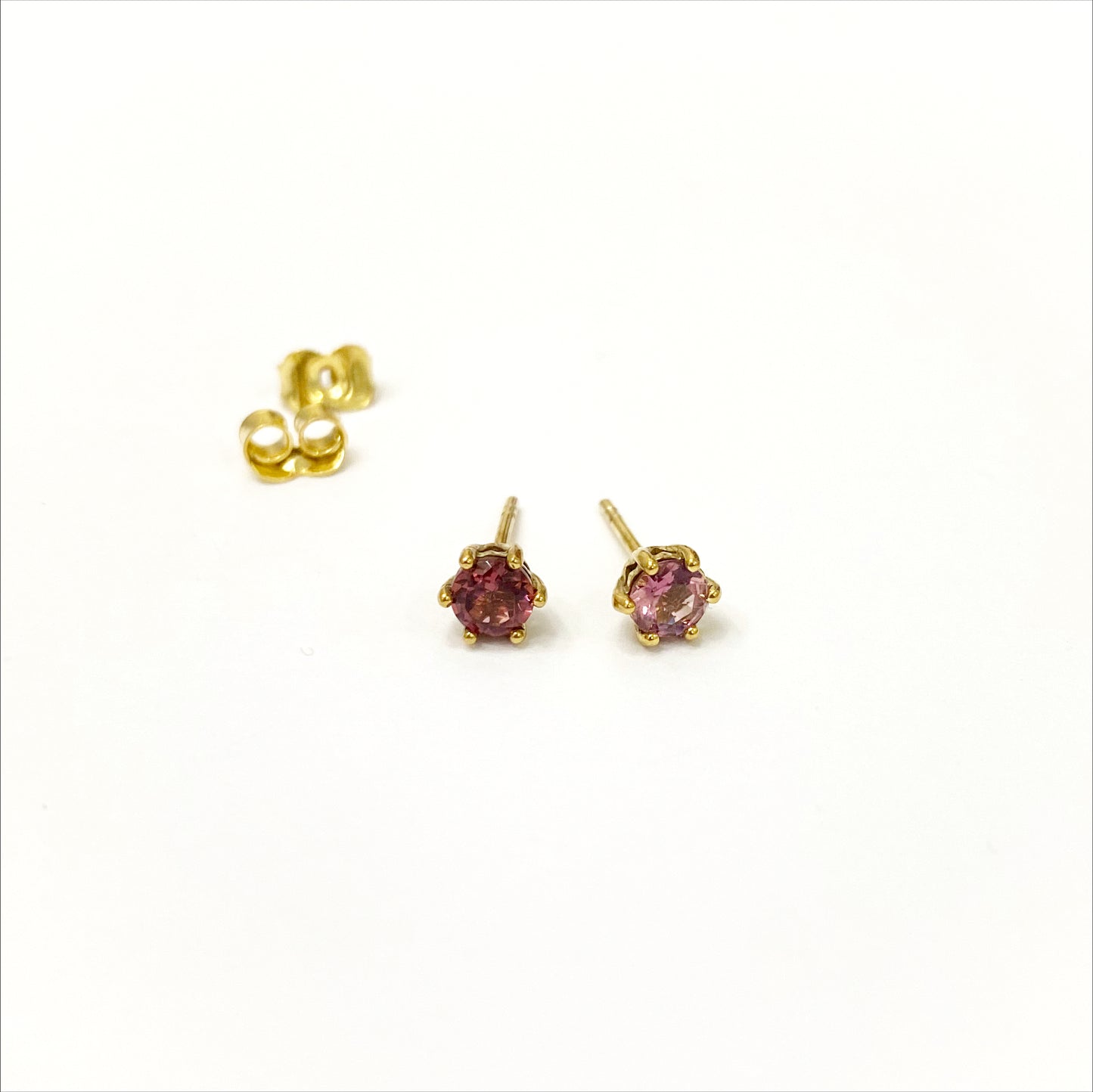 Nur Earrings Pink Tourmalines